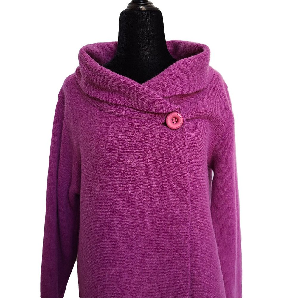 PERRUZI Italian Rose Single Button Sweater 42 (M)